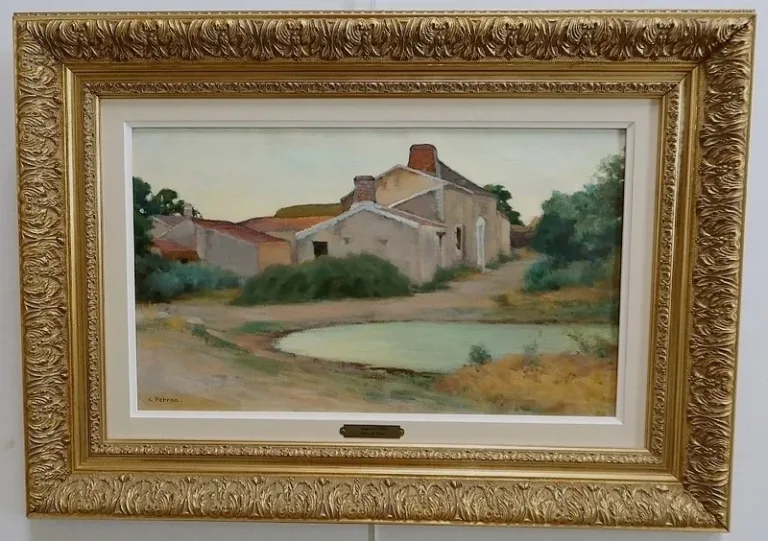 ÖL AUF LEINWAND signiert C. PERRON