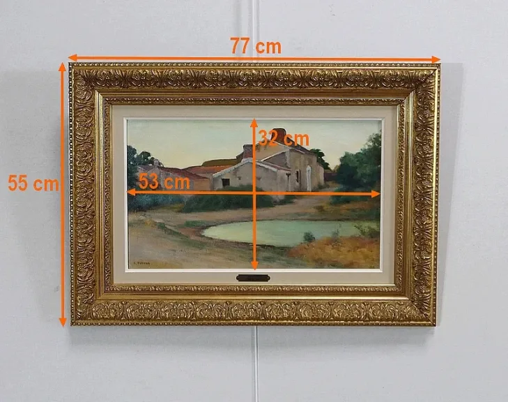 ÖL AUF LEINWAND signiert C. PERRON