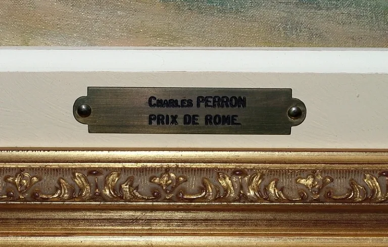 ÖL AUF LEINWAND signiert C. PERRON
