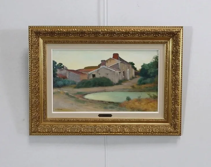 ÖL AUF LEINWAND signiert C. PERRON