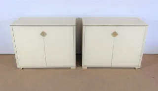 PAAR VINTAGE SCHRÄNKE signiert Pierre VANDEL