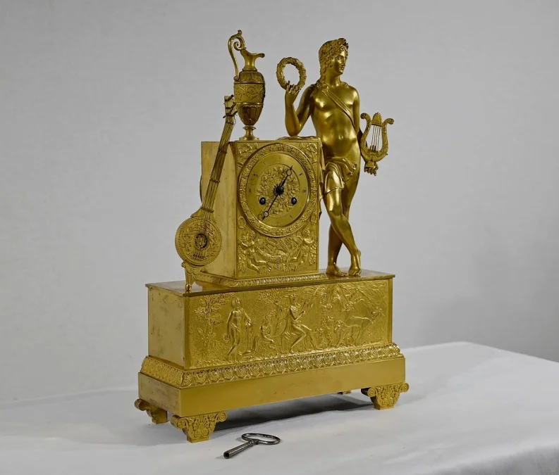 GILT BRONZE CLOCK