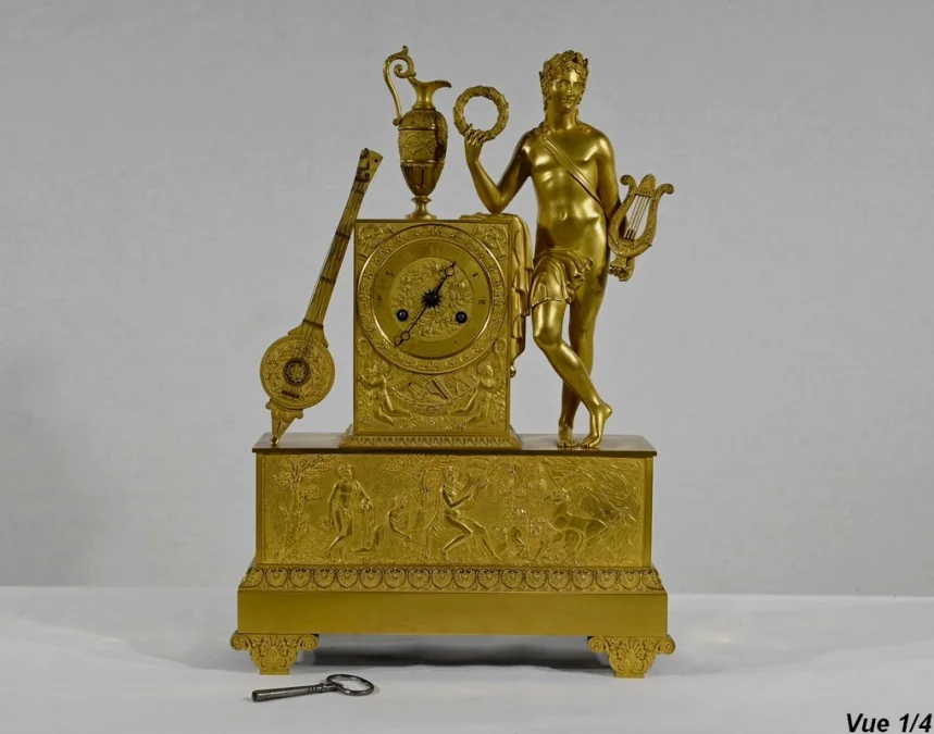 GILT BRONZE CLOCK