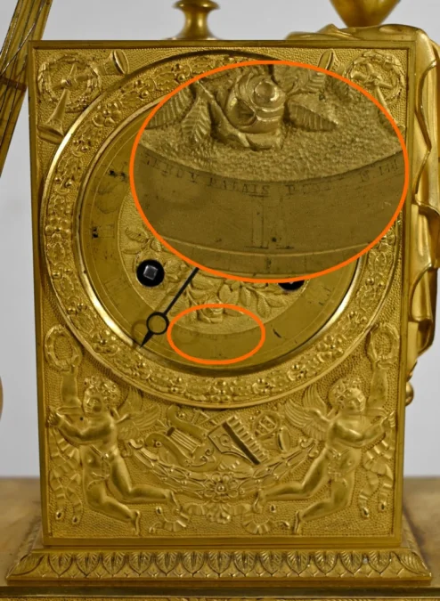 GILT BRONZE CLOCK