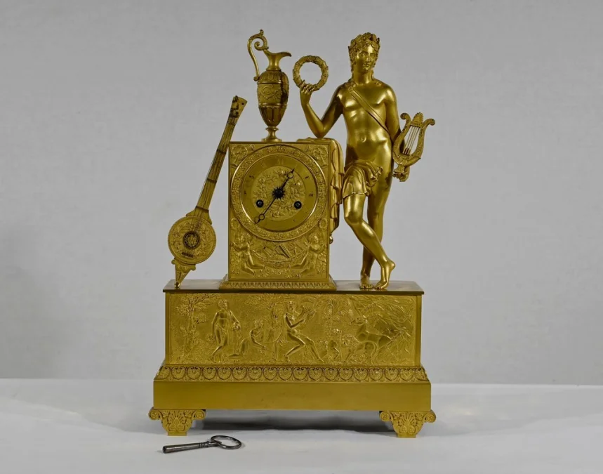 GILT BRONZE CLOCK