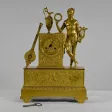 Horloge en Bronze Doré, estampillée « Leroy Palais Royal », époque Empire – Début XIXe