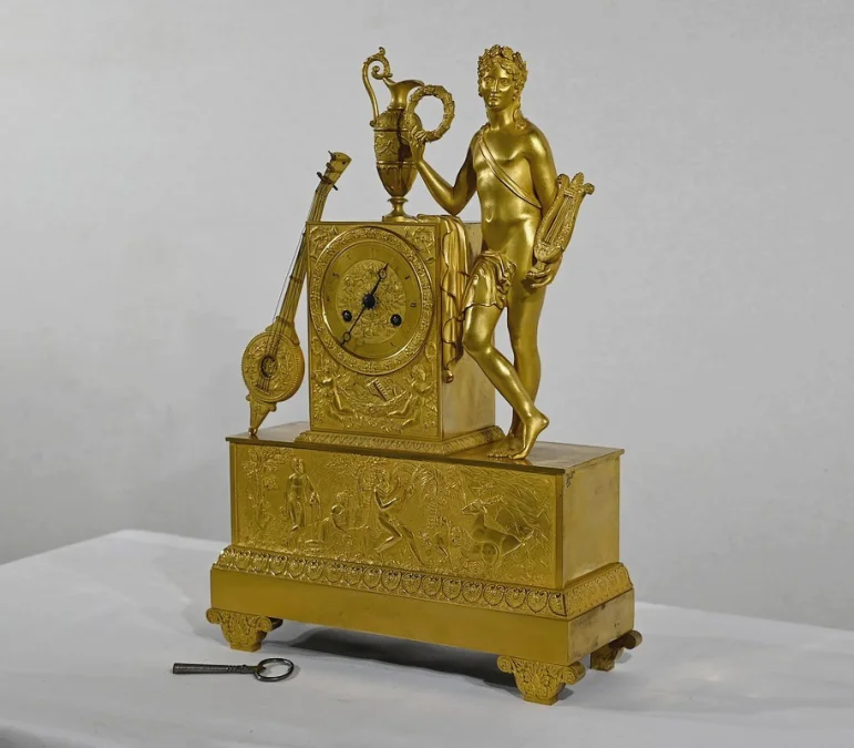 GILT BRONZE CLOCK