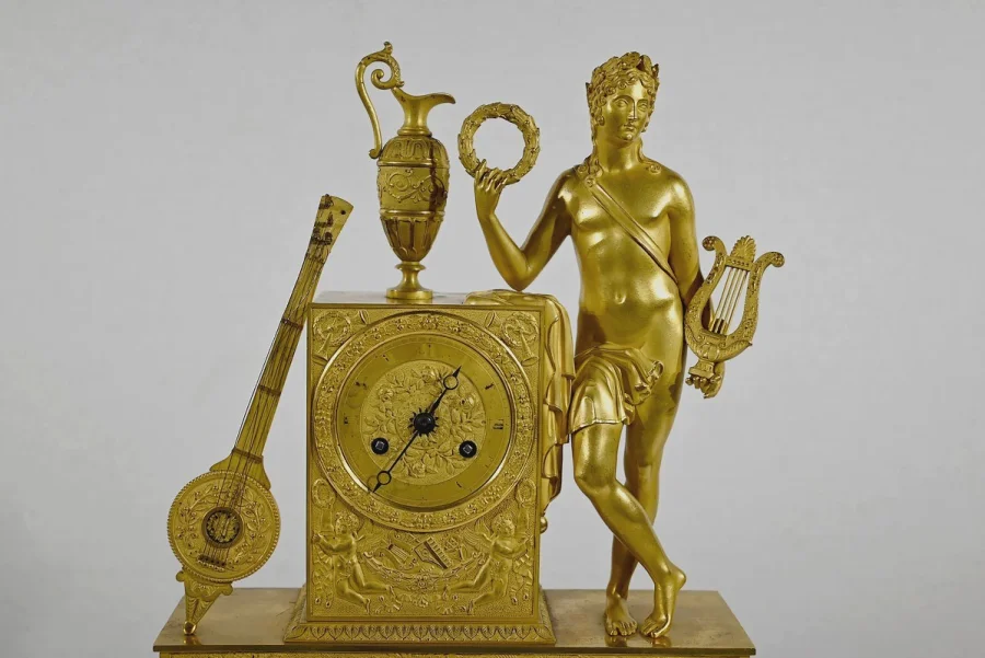 GILT BRONZE CLOCK