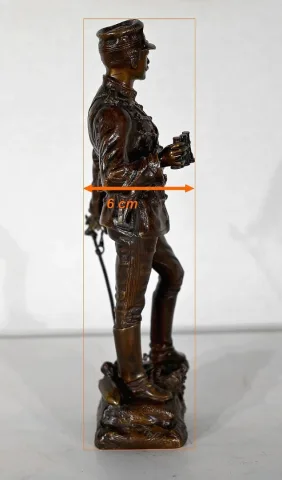 Bronze "Sur la Brèche", de C. Anfrie - 2ème moitié XIXe