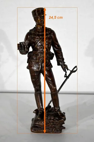 Bronze "Sur la Brèche", de C. Anfrie - 2ème moitié XIXe
