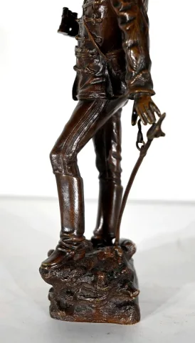 Bronze "Sur la Brèche", de C. Anfrie - 2ème moitié XIXe
