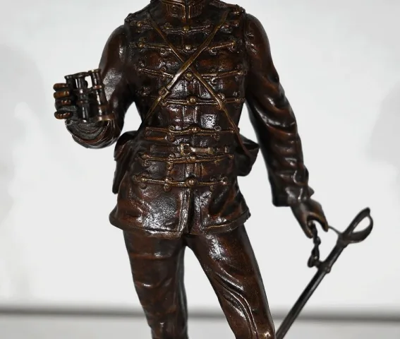 Bronze "Sur la Brèche", de C. Anfrie - 2ème moitié XIXe