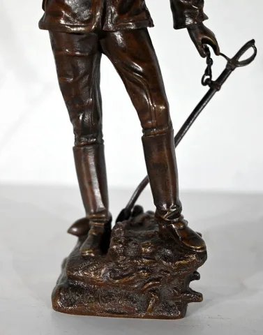 Bronze "Sur la Brèche", de C. Anfrie - 2ème moitié XIXe