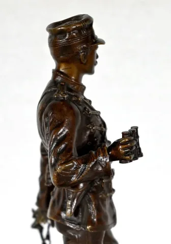 Bronze "Sur la Brèche", de C. Anfrie - 2ème moitié XIXe