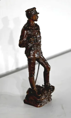 Bronze "Sur la Brèche", de C. Anfrie - 2ème moitié XIXe