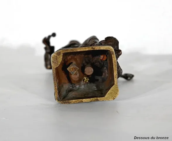 Bronze "Sur la Brèche", de C. Anfrie - 2ème moitié XIXe