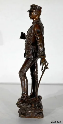 Bronze "Sur la Brèche", de C. Anfrie - 2ème moitié XIXe
