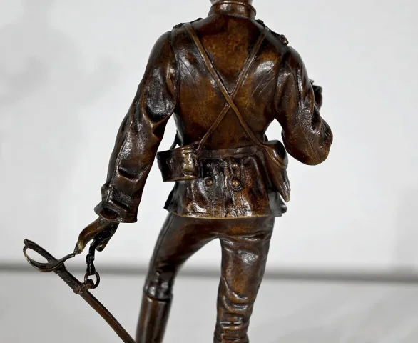 Bronze "Sur la Brèche", de C. Anfrie - 2ème moitié XIXe