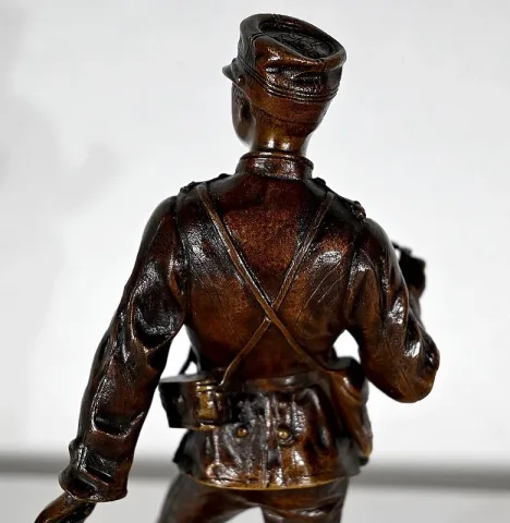 Bronze "Sur la Brèche", de C. Anfrie - 2ème moitié XIXe