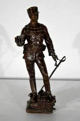 Bronze "Sur la Brèche", de C. Anfrie - 2ème moitié XIXe