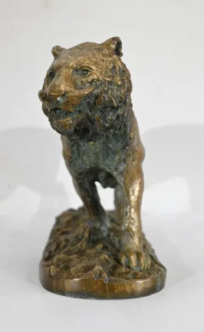 Bronze « Tigre marchant », de C. Fratin – Milieu XIXe