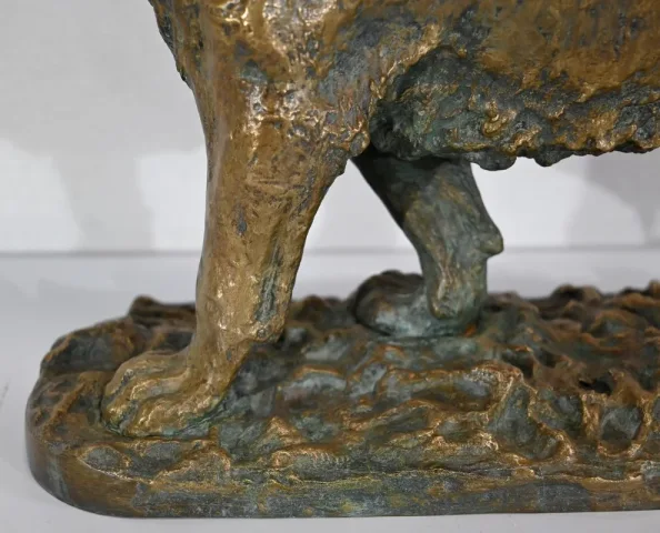 Bronze « Tigre marchant », de C. Fratin – Milieu XIXe