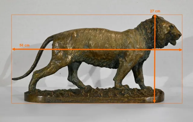 Bronze « Tigre marchant », de C. Fratin – Milieu XIXe