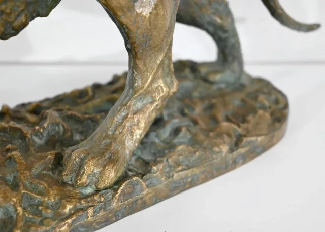 Bronze « Tigre marchant », de C. Fratin – Milieu XIXe