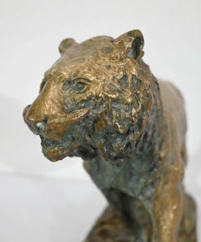 Bronze « Tigre marchant », de C. Fratin – Milieu XIXe