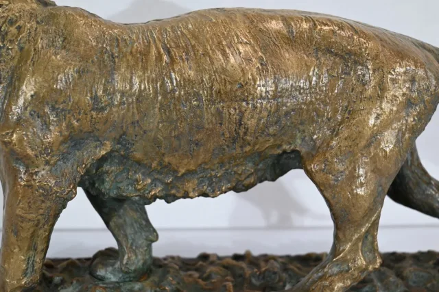 Bronze « Tigre marchant », de C. Fratin – Milieu XIXe