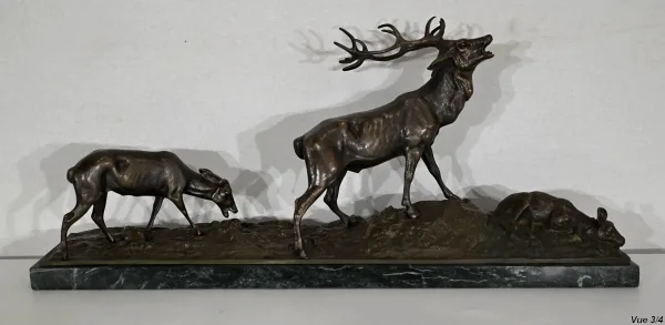 BRONZE  GROUP signed J.B. MENE
