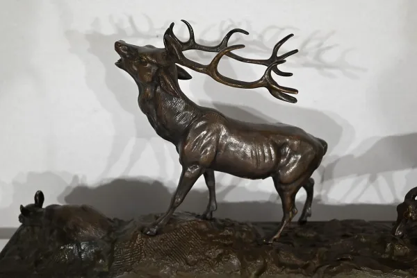 BRONZE  GROUP signed J.B. MENE