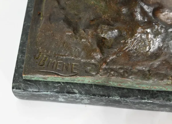 BRONZE  GROUP signed J.B. MENE