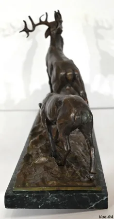 BRONZE  GROUP signed J.B. MENE