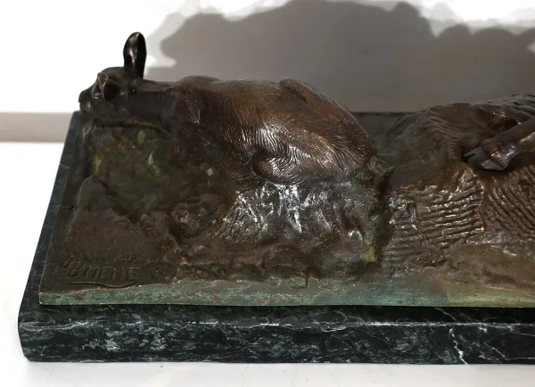 BRONZE  GROUP signed J.B. MENE