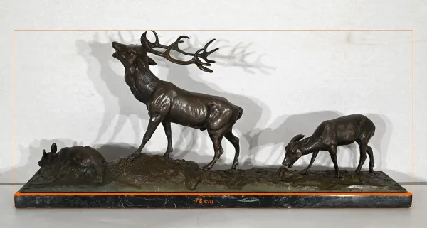 BRONZE  GROUP signed J.B. MENE