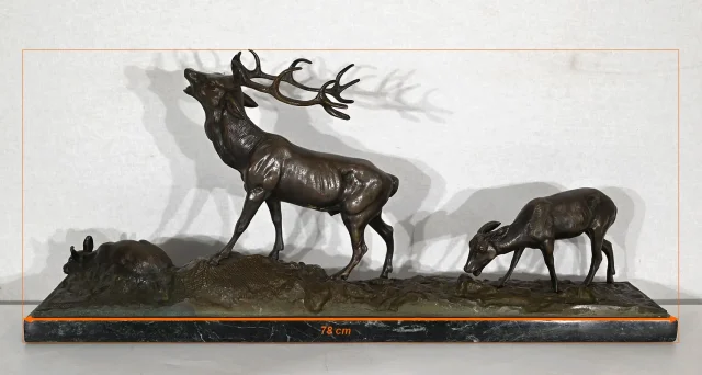 Groupe en Bronze Animalier, signé JB. Mêne – Fin XIXe