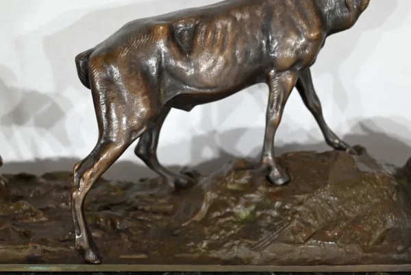 BRONZE  GROUP signed J.B. MENE