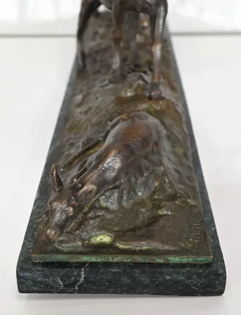 BRONZE  GROUP signed J.B. MENE