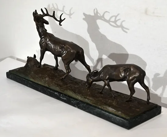 BRONZE  GROUP signed J.B. MENE