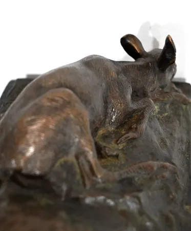 BRONZE  GROUP signed J.B. MENE