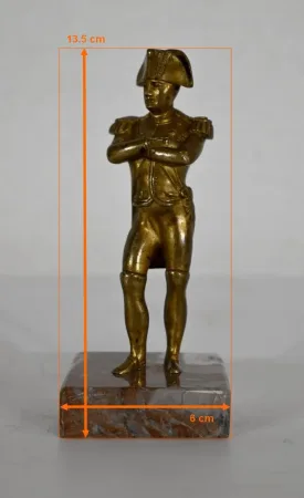 VERGOLDETE BRONZEFIGUR VON NAPOLEON