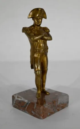 VERGOLDETE BRONZEFIGUR VON NAPOLEON