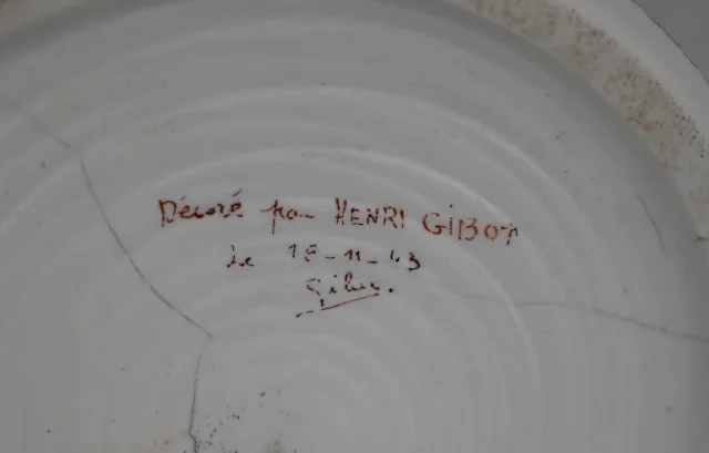 VASE signed H. GIBOT