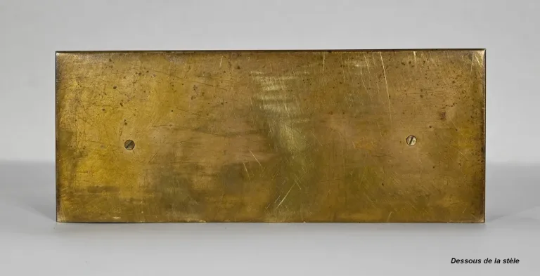BRONZE- UND MARMORSTELE von HENRI CHAPU