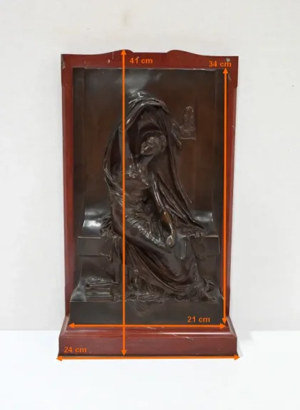 BRONZE- UND MARMORSTELE von HENRI CHAPU