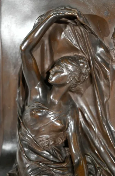 BRONZE- UND MARMORSTELE von HENRI CHAPU