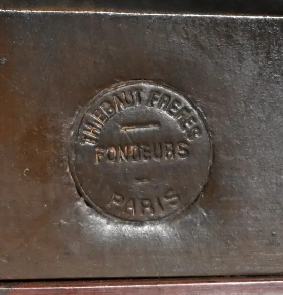 BRONZE- UND MARMORSTELE von HENRI CHAPU