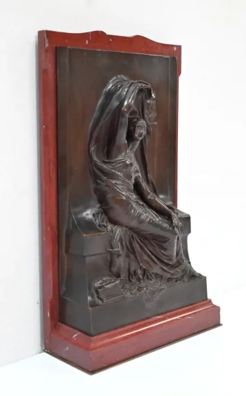 BRONZE- UND MARMORSTELE von HENRI CHAPU