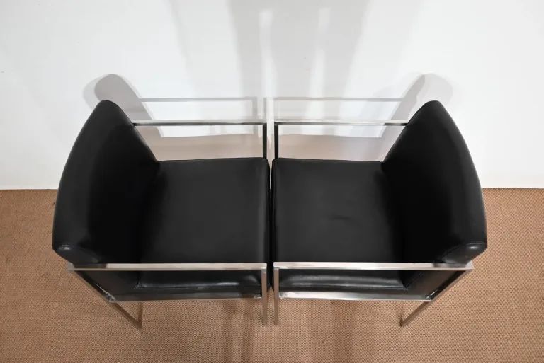 PAAR QUADRATISCHE SESSEL